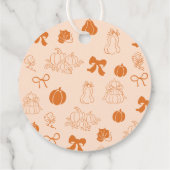 Little Boo Clothesline baby shower bedankt Bedankjes Labels (Achterkant)