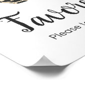 Little Boo Clothesline Baby shower Favorieten Teke Poster (Hoek)