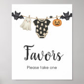 Little Boo Clothesline Baby shower Favorieten Teke Poster (Voorkant)