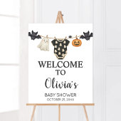 Little Boo Clothesline Baby shower Welkomstbord Poster