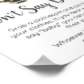 Little Boo Clothesline Baby Zeg geen Baby-teken Poster (Hoek)