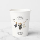 Little Boo Clothesline Halloween Baby shower Papieren Bekers (Achterkant)