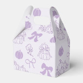 Little Boo Clothesline Paarse Bow Baby shower Bedankdoosjes (Achterkant)