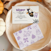 Little Boo Clothesline Paarse Luier verloting tick Informatiekaartje