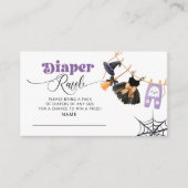 Little Boo Clothesline Paarse Luier verloting tick Informatiekaartje (Voorkant)