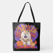 LITTLE BOO Cream Chow Tote Bag (Voorkant)