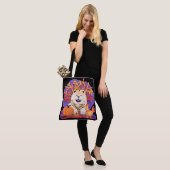 LITTLE BOO Cream Chow Tote Bag (Op model)