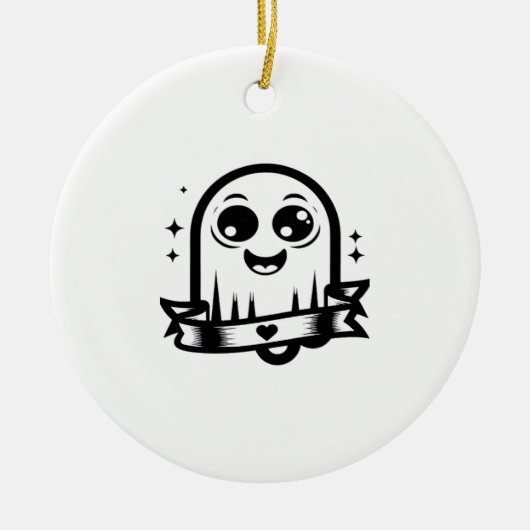 Little Boo Creatieve Stijl Keramisch Ornament (Voorkant)