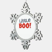 Little Boo Creative Casual Tin Sneeuwvlok Ornament (Rechts)