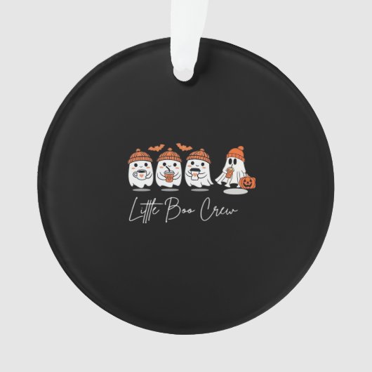 Little Boo Crew Minimaal Schoon Design Ornament (voorkant)