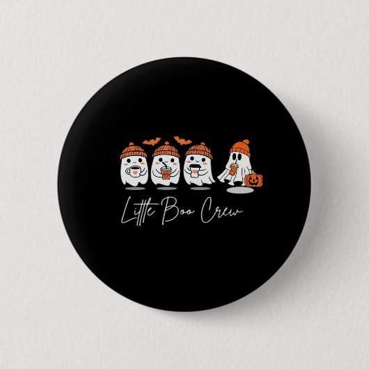 Little Boo Crew Minimaal Schoon Design Ronde Button 5,7 Cm (Voorkant)