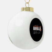 Little Boo Crew Minimal Clean Design Keramische Bal Ornament (Links)