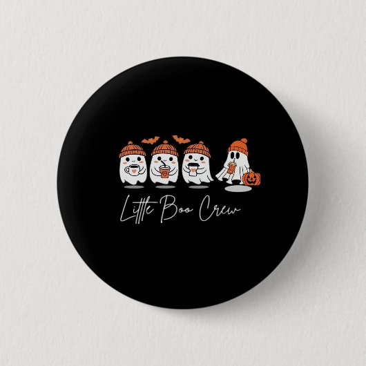 Little Boo Crew Minimal Clean Design Ronde Button 5,7 Cm (Voorkant)