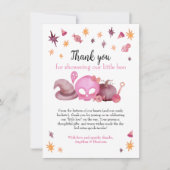 Little Boo Cute Halloween Baby Shower  Bedankkaart (Voorkant)