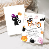 Little Boo Cute Halloween Baby shower Kaart