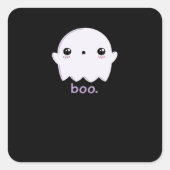 Little Boo Cute Halloween Vierkante Sticker (Voorkant)