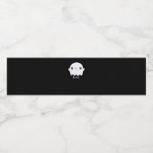 Little Boo Cute Halloween Waterfles Etiket (Enkel label)