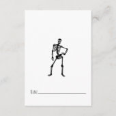 Little Boo Dancing Skeletons Diaper Raffle Insert Informatiekaartje (Achterkant)