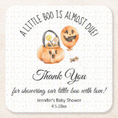 Little Boo Dank u baby shower Eenvoudig Modern Kartonnen Onderzetters (Voorkant)
