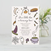 Little Boo draaien twee Halloween verjaardagsfeest Kaart (Staand voorkant)