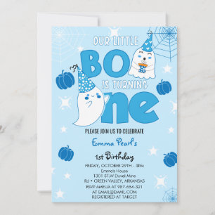 Little Boo draait een Halloween First Birthday Kaart