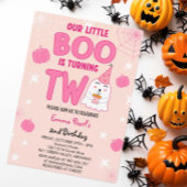 Little Boo draait twee Halloween Ghost Birthday Kaart