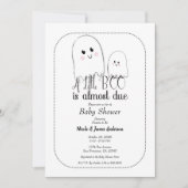 Little BOO Due Ghost Halloween Baby shower Kaart (Voorkant)