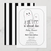 Little BOO Due Ghost Halloween Baby shower Kaart (Voorkant / Achterkant)
