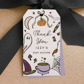 Little Boo due Halloween Baby shower dank u Cadeaulabel