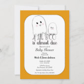 Little BOO Due Halloween Ghost Baby shower Kaart (Voorkant)