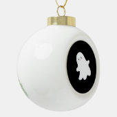 Little Boo Esthetic Cool Keramische Bal Ornament (Links)