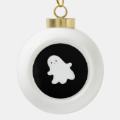 Little Boo Esthetic Cool Keramische Bal Ornament (Voorkant)