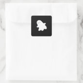 Little Boo Esthetic Cool Vierkante Sticker (Tas)
