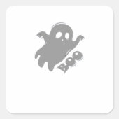 Little Boo Esthetisch Eenvoudig Vierkante Sticker (Voorkant)