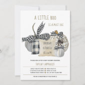Little Boo Farmhouse Pillow Halloween Baby shower Kaart (Voorkant)
