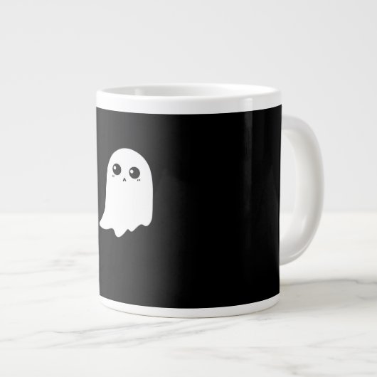 Little Boo Funny Meme Design Grote Koffiekop (Voorkant rechts)