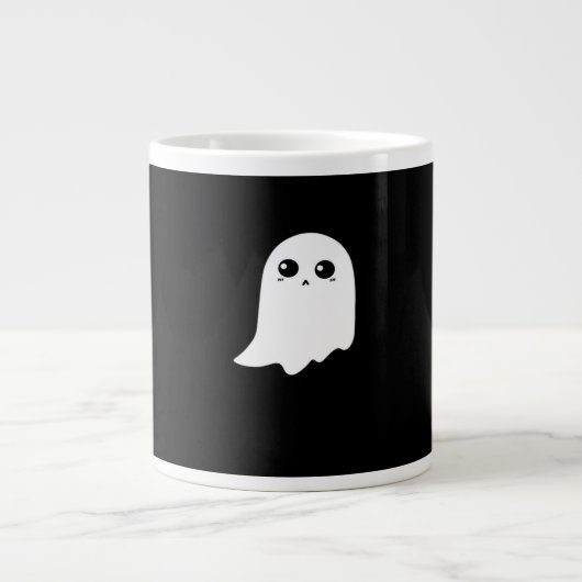 Little Boo Funny Meme Design Grote Koffiekop (Voorkant)
