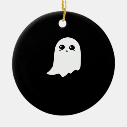 Little Boo Funny Meme Keramisch Ornament (Voorkant)
