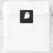 Little Boo Funny Meme Vierkante Sticker (Tas)