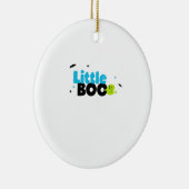 Little Boo Funny Retro Keramisch Ornament (Rechts)