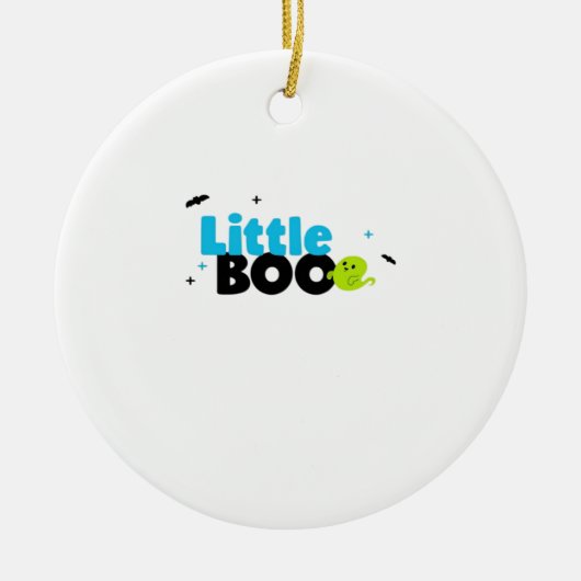 Little Boo Funny Retro Keramisch Ornament (Voorkant)