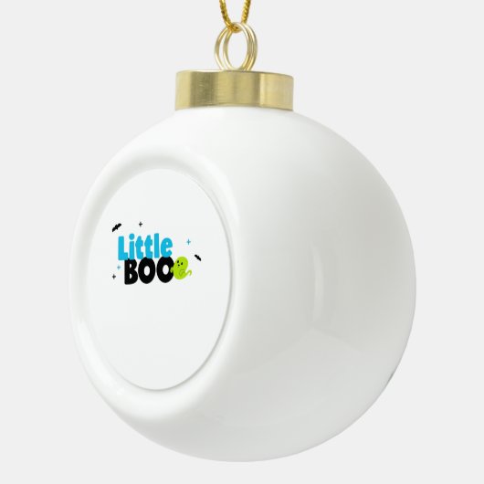 Little Boo Funny Retro Keramische Bal Ornament (Rechts)