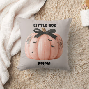 Little Boo Gepersonaliseerde Halloween Pumpkin Kussen