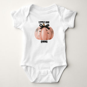 Little Boo Gepersonaliseerde Halloween Pumpkin Romper