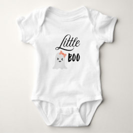 Little Boo Ghost Baby Bodysuit met perzikboog
