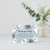Little Boo Ghost Baby shower Books for Baby Informatiekaartje (Staand voorkant)