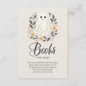 Little Boo Ghost Baby shower Books for Baby Informatiekaartje (Voorkant)