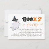 Little Boo Ghost Baby shower Books for Baby Kaart (Voorkant)