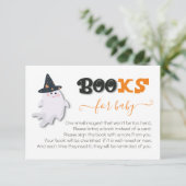 Little Boo Ghost Baby shower Books for Baby Kaart (Staand voorkant)