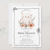 Little Boo Ghost-Baby shower Kaart (Voorkant)